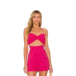 Beautiful romper, short pink and sexy!! Like new
